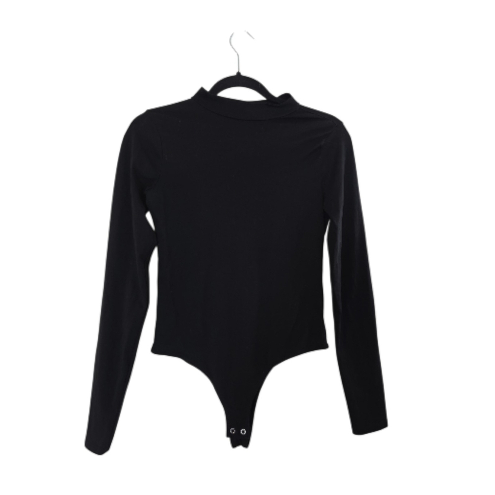 fashion nova Bodysuit Size Medium Black Long Sleeve